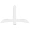 Ekena Millwork Bellingham Architectural Grade PVC Gable Bracket, 60"W x 37 1/2"H x 4"D x 6"F, 15/12 Pitch GBP060X38X0406BEL00 - alternate 4